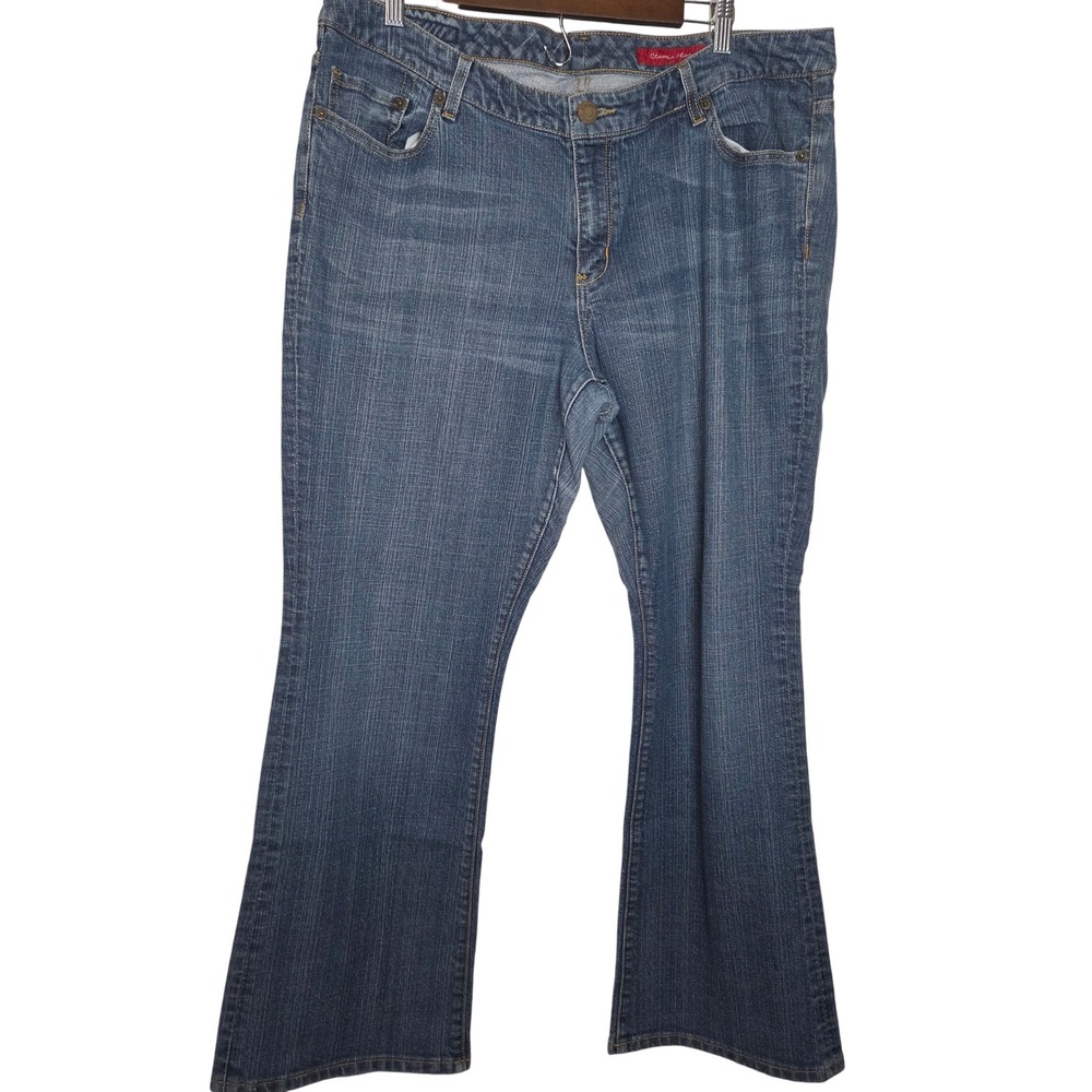 Seven7 Bootcut Jeans Mid Rise Stretch Denim Classic‎ Fit Womens 22 Plus Size